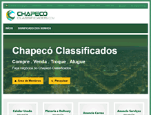 Tablet Screenshot of chapecoclassificados.com